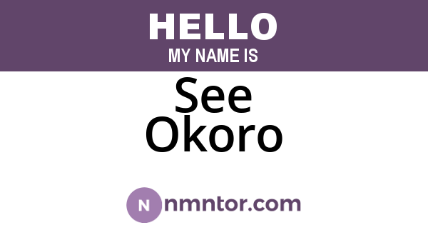 See Okoro