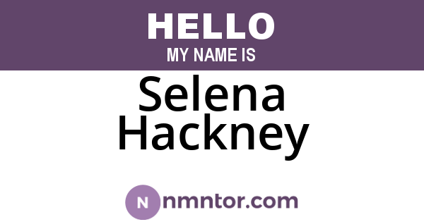 Selena Hackney
