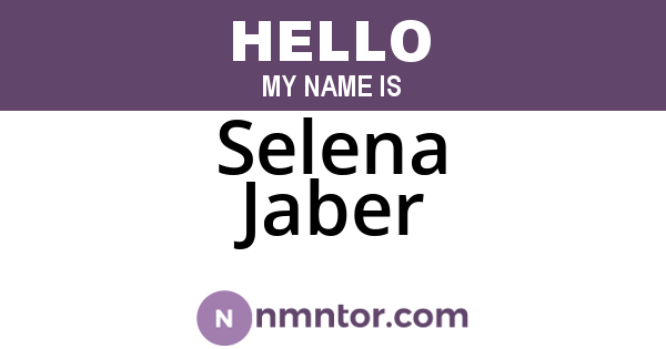 Selena Jaber