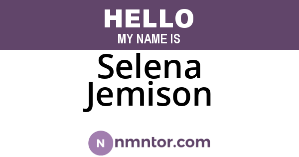 Selena Jemison