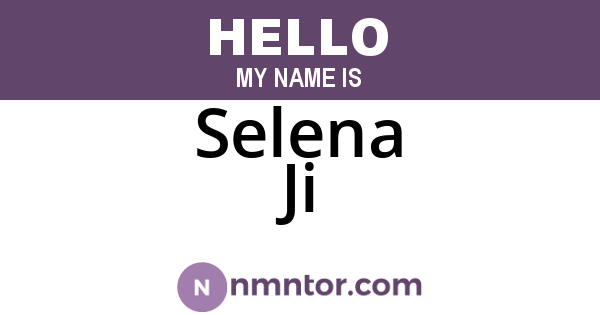 Selena Ji