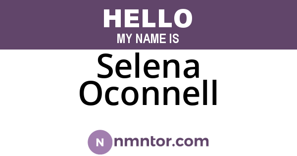 Selena Oconnell