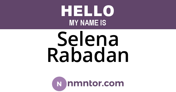 Selena Rabadan