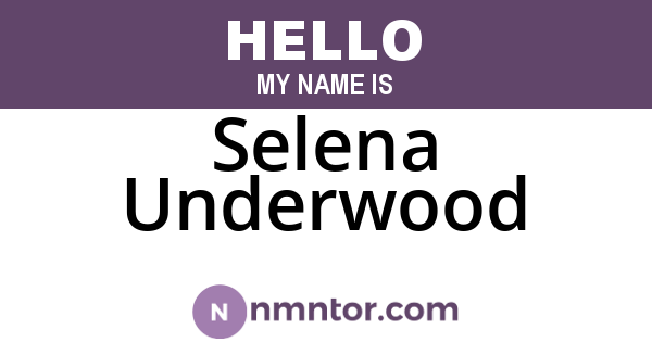 Selena Underwood