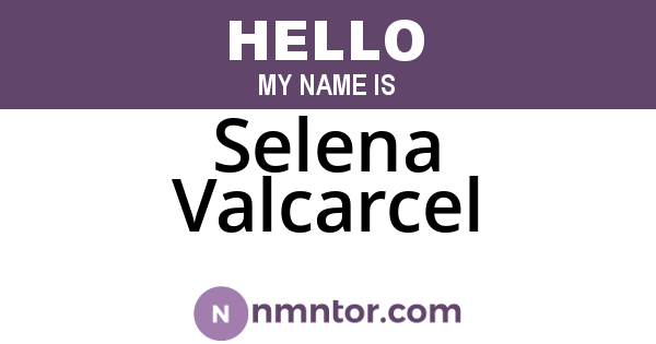 Selena Valcarcel