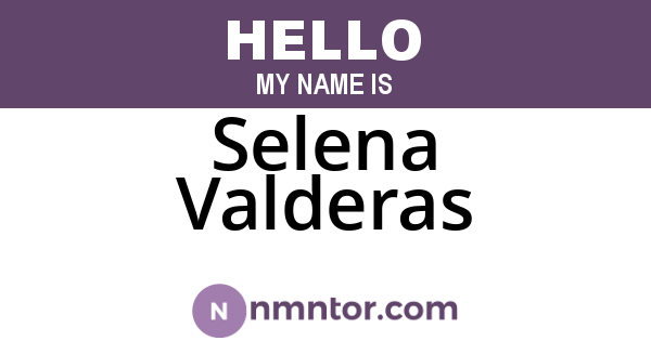 Selena Valderas