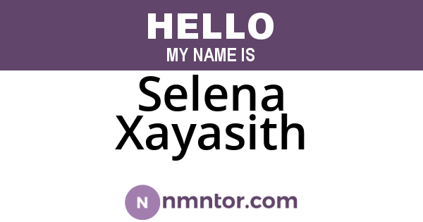 Selena Xayasith
