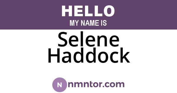 Selene Haddock