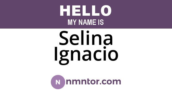 Selina Ignacio