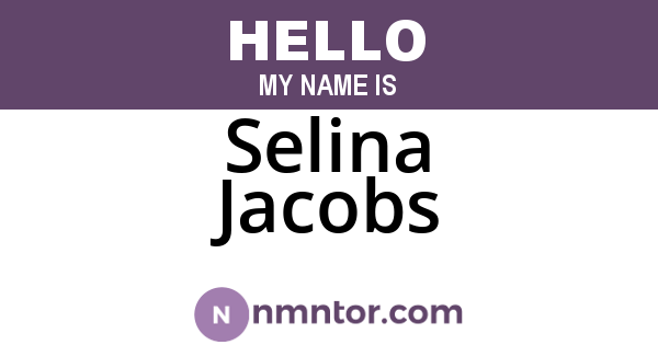 Selina Jacobs