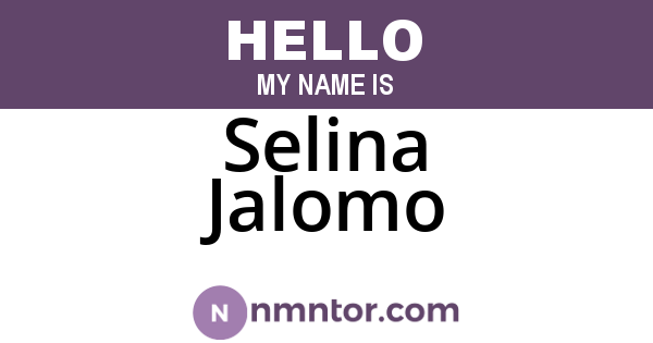 Selina Jalomo