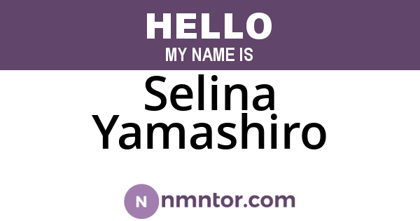 Selina Yamashiro