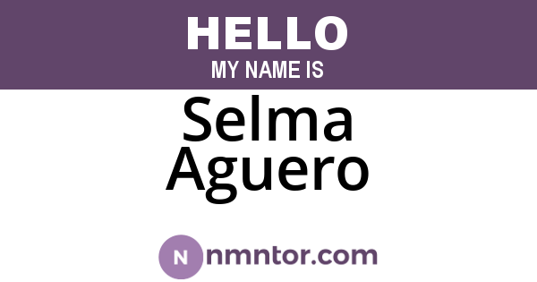 Selma Aguero