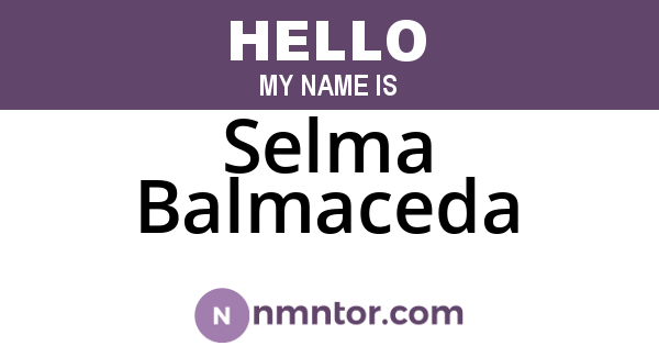 Selma Balmaceda