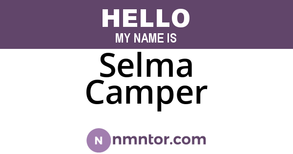 Selma Camper