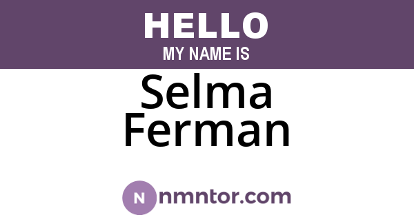 Selma Ferman