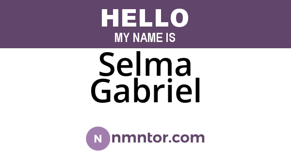 Selma Gabriel