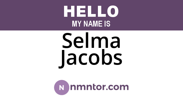 Selma Jacobs