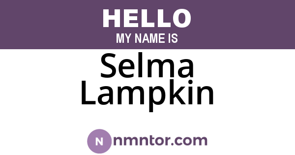 Selma Lampkin