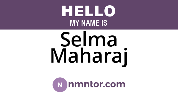 Selma Maharaj