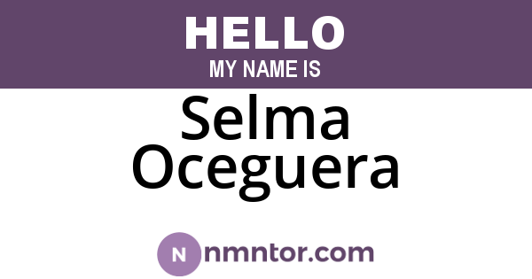 Selma Oceguera