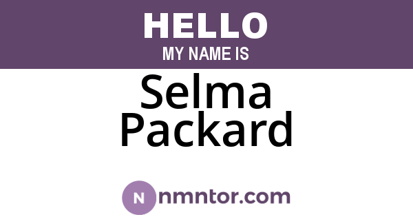 Selma Packard