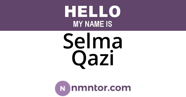 Selma Qazi