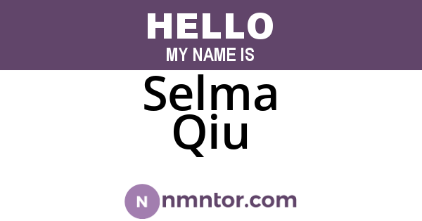 Selma Qiu
