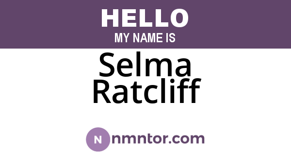 Selma Ratcliff