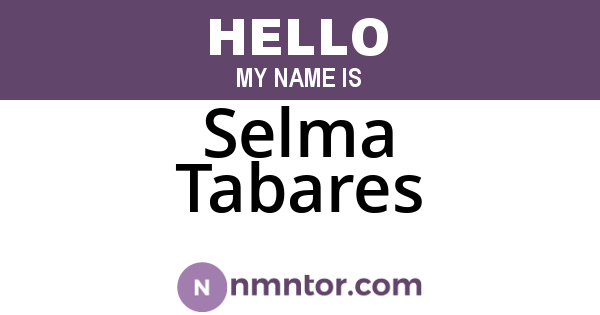 Selma Tabares
