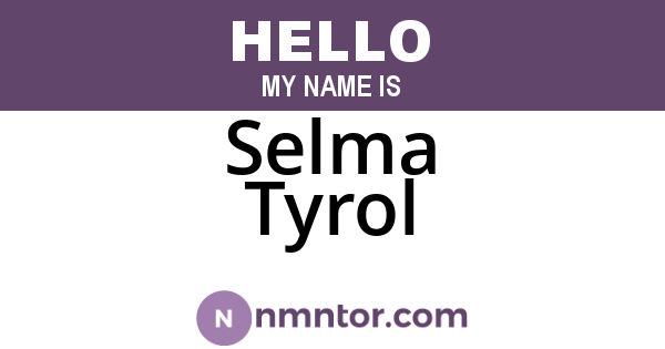 Selma Tyrol
