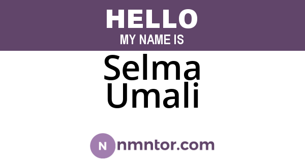 Selma Umali