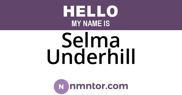 Selma Underhill