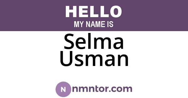 Selma Usman