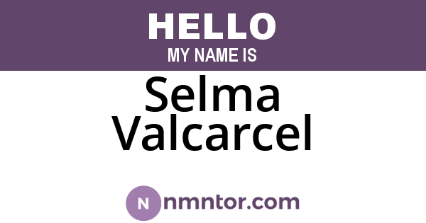 Selma Valcarcel