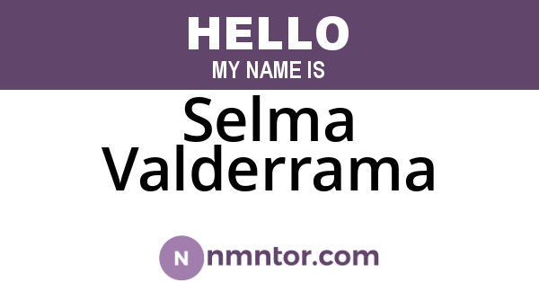 Selma Valderrama