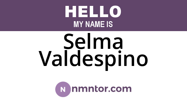 Selma Valdespino