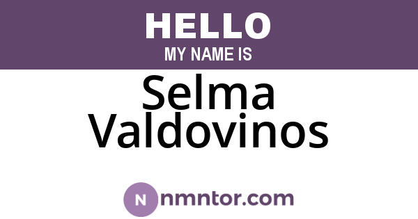 Selma Valdovinos