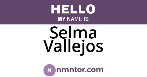 Selma Vallejos