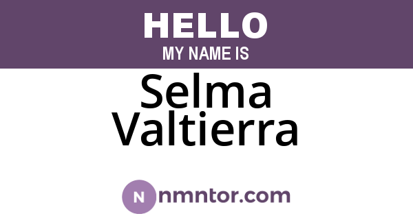 Selma Valtierra