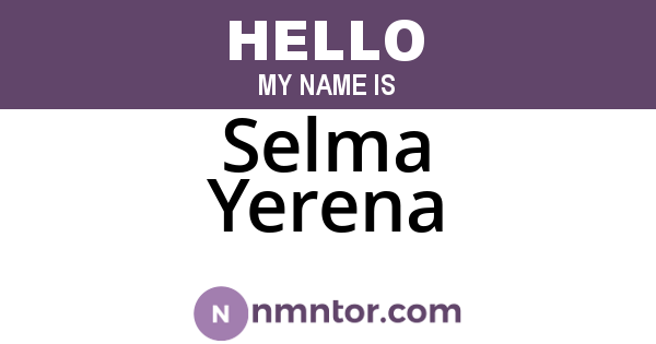 Selma Yerena