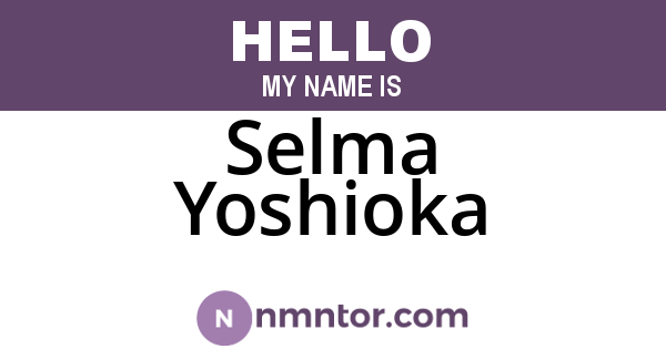Selma Yoshioka