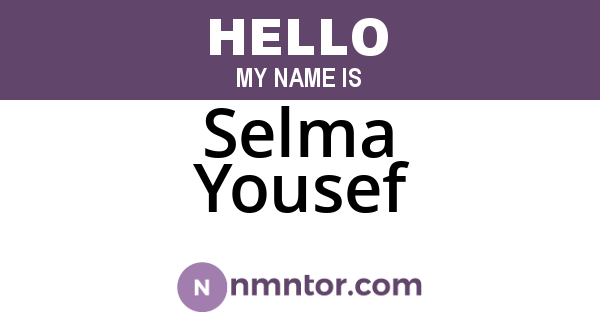 Selma Yousef