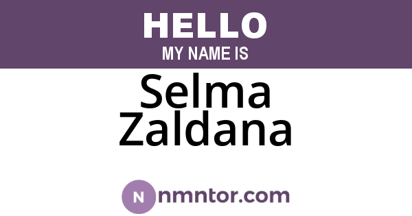 Selma Zaldana