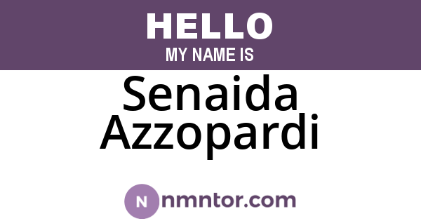 Senaida Azzopardi