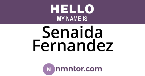 Senaida Fernandez
