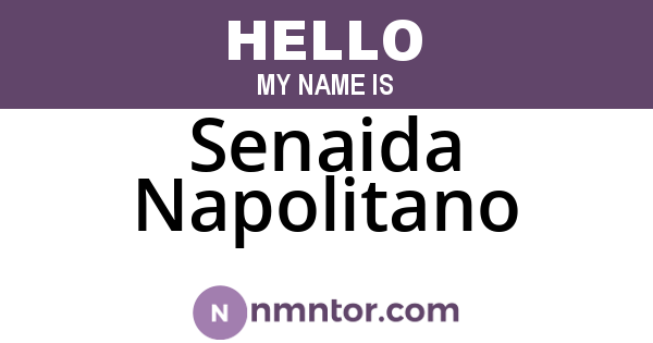 Senaida Napolitano