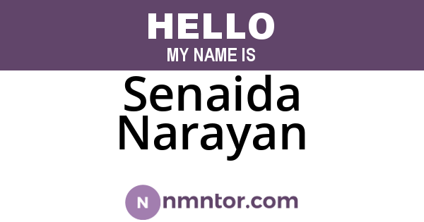 Senaida Narayan