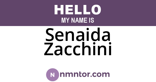 Senaida Zacchini