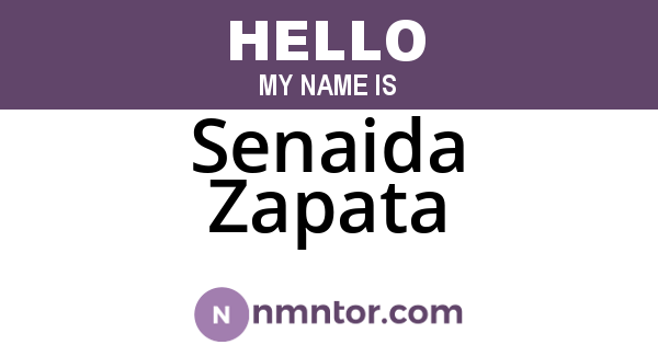 Senaida Zapata